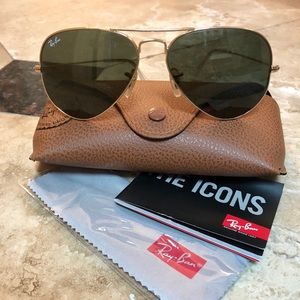 Ray Ban Aviator RB3025 58 Gold/Green
